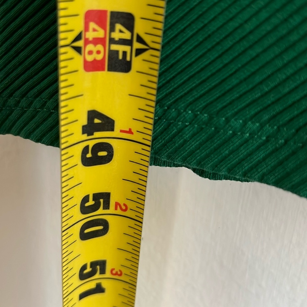 ZARA Green Dress with side Ruching XL - Picture 11 of 11